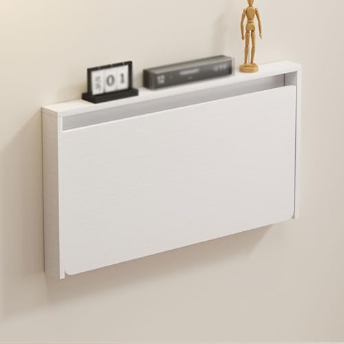 6.2cm Ultra Thin Wall Mounted Folding Table Space Saving Hanging Desk with Rounded Corners for Home Office Modern Design Easy Storage Functional & Stylish Workstation