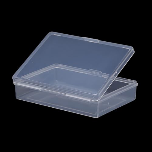 Image of 12 Pieces Rectangular Clear Plastic Storage Containers (3.94 x 2.76 x 0.95 inch) for Tiny Items and Other Craft Projects