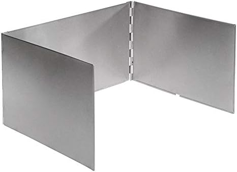 Heitiliamu Outdoors Stove Windshield Camping Cooking Windscreen Folding Camping Cooker Stove Wind Screen