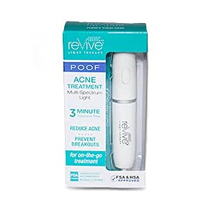 Dispositivo de tratamento para acne reVive Light Therapy Poof (branco)