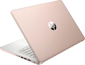 HP 14" HD (1366 x 768) Display Laptop, Intel Celeron N4120, 1.1GHz, 4GB Memory, 128GB eMMC, Windows 11 Home in S Mode, One Year Office 365 Included, Rose Gold, 14-dq0762dx — photo 4 of 6