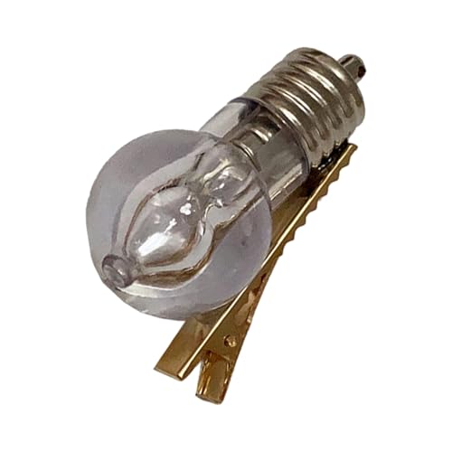 Cute Hair Clips - Colorful Light Bulb-Shape Non Slip Styling Accessories | Led Hair Barrettes - for Party Birthday Halloween Holiday Women Girls Valentine's Day