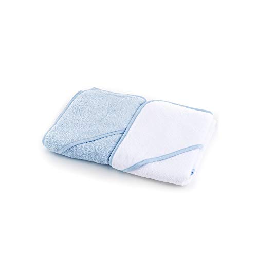 Duffi Baby 1147-12 Kapuzenbadetuch 100% Baumwolle, 2-teilig, 75 x 75 cm Cover