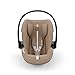 CYBEX Gold Babyschale Cloud G i-Size Plus, Inkl. Neugeboreneneinlage, Ab Geburt bis ca. 24 Monate, Für Kinder ab 40 cm bis 87 cm, Max. 13 kg, Almond Beige