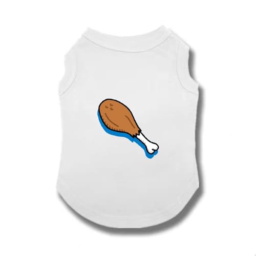 CNJKS ペットウェア ドッグウエア 犬服 夏用 冷感 Tシャツ 小型犬 涼しい 通気性 日焼け対策 皮膚保護 ドッグウェア ペット服 XL 犬 猫 かわいい 小中型犬 猫服 ペッ 通気 抜け毛防止 お散歩服 普段着 ホワイト 薄手