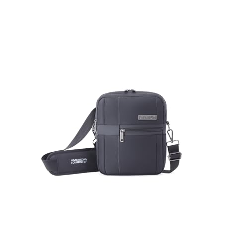 Image of American Tourister Luxe Biz | 5 Ltrs | 1 Compartment | Adjustable Strap | Shoulder Bag | 1 Year International Warranty | Black