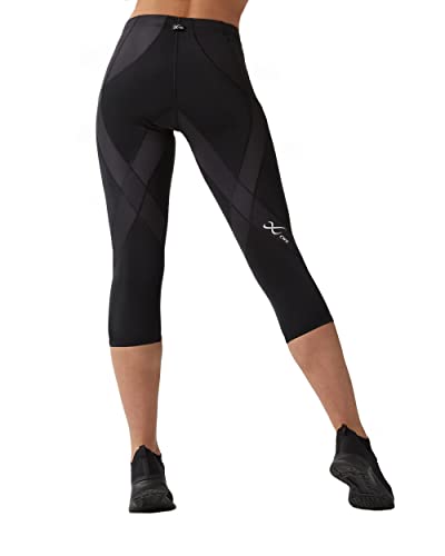 Cw-X Women's Endurance Generator Joint And Muscle Support 3/4 Compression Tight, Black, Small #TOP2