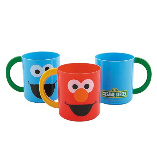 Set 12 tazas de plástico Elmo y Cookie Monster 8 oz miniatura 1