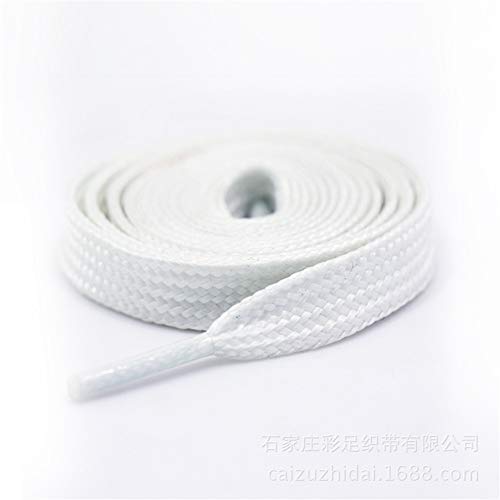 WCOCOW Flash de Luces Luminosas Glow Party Cordones Correa Disco Decoración de la Zapatilla de Deporte de la Junta Botas y Zapatos Casuales,Blanco,100cm