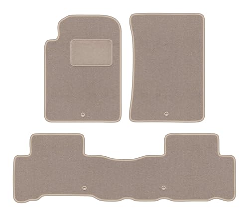Tapis de voiture pour SsangYong Rexton III SUV (2013-) en velours beige