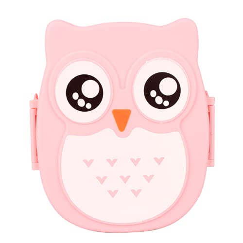 Bento Box, lancheira infantil infantil, lancheira portátil de plástico para coruja infantil, materia