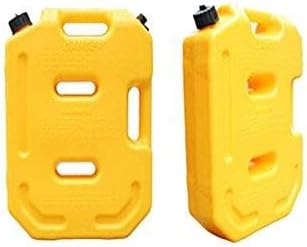 Fuel Tank Cans Spare 2.6 Gallon 10L Portable Petrol Gasoline Canister Fuel Oil Diesel Storage Gas Tank Emergency Backup Gas Container for SUV ATV UTV Car Air Diesel Yellow, 10L(2.6 Gallon)