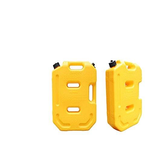 Fuel Tank Cans Spare 2.6 Gallon 10L Portable Petrol Gasoline Canister Fuel Oil Diesel Storage Gas Tank Emergency Backup Gas Container for SUV ATV UTV Car Air Diesel Yellow, 10L(2.6 Gallon)