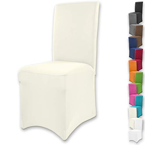 Gräfenstayn Stretch coprisedia Henry - schienali Rotondi e angolari - vestibilità bielastica con Guarnizione Oeko-Tex Standard 100: 'Fiducia certificata (Crema)