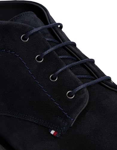Zapatos Derby Hombre Tommy Hilfiger de ante azul Corporate para vestir 5
