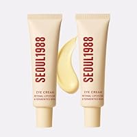 Korea SEOUL1988 Retinal Eye Cream – Retinal Liposome & Fermented Bean Extract, Lightweight Under-Eye Moisturizer, 30ml × 2-Pack