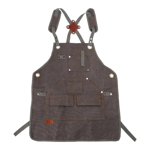 Tablier de cuisine réglable imperméable avec grande poche centrale