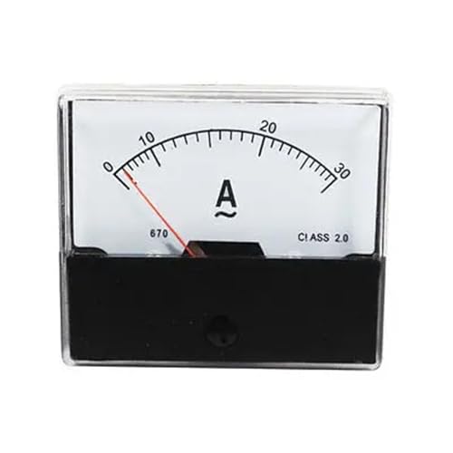 Compteur de courant alternatif analogique rectangulaire 0-30A classe 2.0