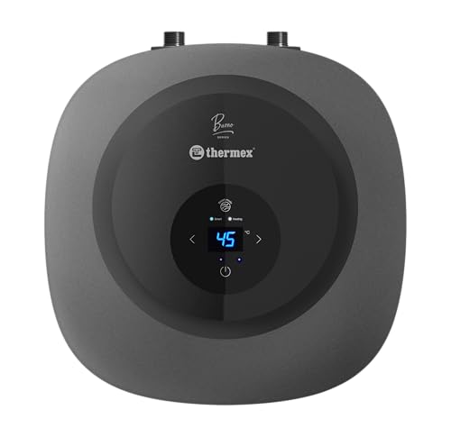 Thermex Buono Warmwasserspeicher 30 L Untertisch Digitales Display Temperaturregelung 1500 W 230 V 7 5 bar Energiesparend Edelstahlgehäuse Modernes Design Schwarz