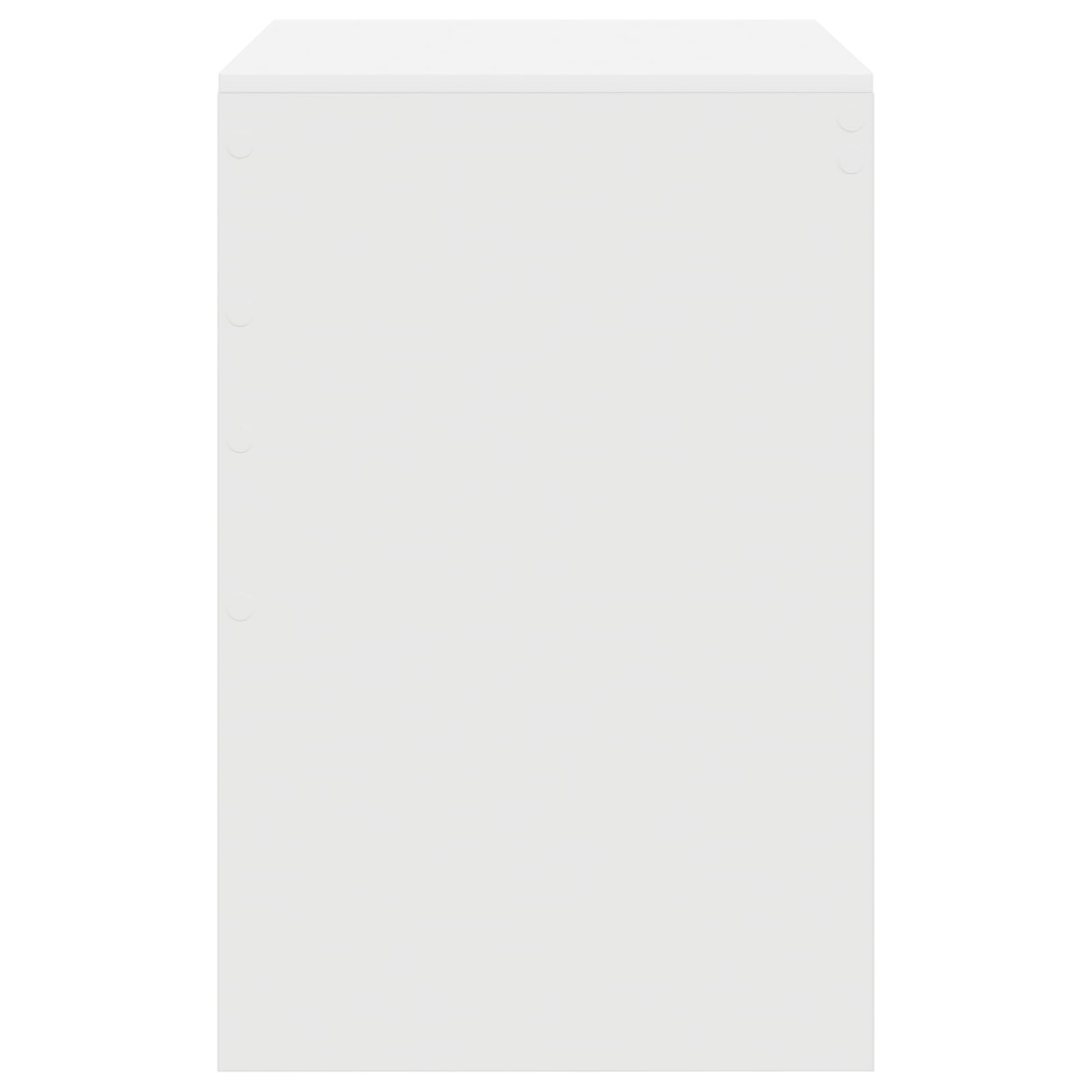 Scrivania per computer in legno bianco, 90 x 50 x 76 cm, con cassetto, robusta scrivania per home office, tavolo da lavoro moderno