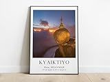 Kyaiktiyo Poster, Kyaiktiyo Picture, Golden Rock Photo Myanmar Print Asia Photography Asia Picture Travel Poster Print Golden Rock Photo Myanmar Photography Travel,185