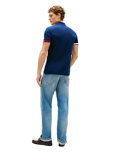 Image of Tommy Hilfiger Mens Short Sleeve Casual Polo Shirts in Regular Fit with Liquid Cotton
