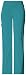 Cherokee Women's Petite Scrubs Flexibles Mid-Rise Knit Waist Pull-On Missy Fit Pant, Teal Blue, Small Petite