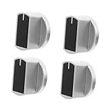 Homoyoyo 1 Satz Knopf Für Gasherd Brenner Temperatur Steuerung Temperatursteuerung Gasherd Zubehörteile Gaskocher Zubehör Bedienknöpfe Für Herde Herd Herd Knöpfe Zinklegierung Black 4 Stück