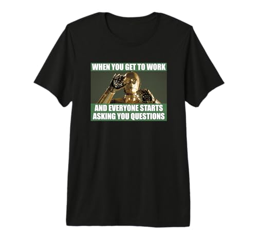 T-shirt Star Wars C-3PO en coton doux pour briser la monotonie du quotidien professionnel