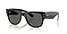 Ray-Ban A$AP Rocky RB0840S Mega Wayfarer Blacked Out Collection Square Sunglasses, Black/Dark Gray, 51 mm