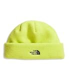 The North Face Whimzy Powder Beanie | Oversized Winter Hat for Men & Women, Adjustable Double Layer Cuff, Fizz Lime, Large/X-Large