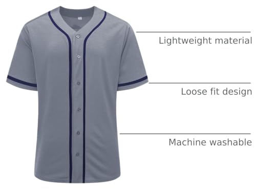 Baseball Jersey for Men and Women,Hipster Hip Hop Sports Uniforms miniatura 4