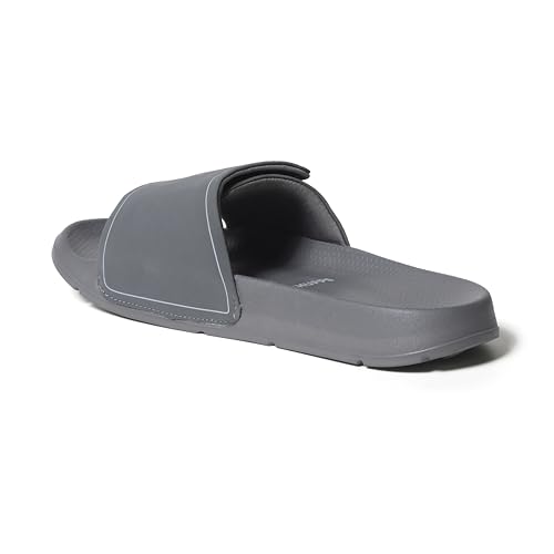 Image of CHUPPS Urban Edge Dark Grey Drift Orthopedic Slippers | Soft Footpharma Footbed | Breathable Ventilation Holes | Lightweight Flip Flops | Anti-Skid Chappals for Everyday For Mens