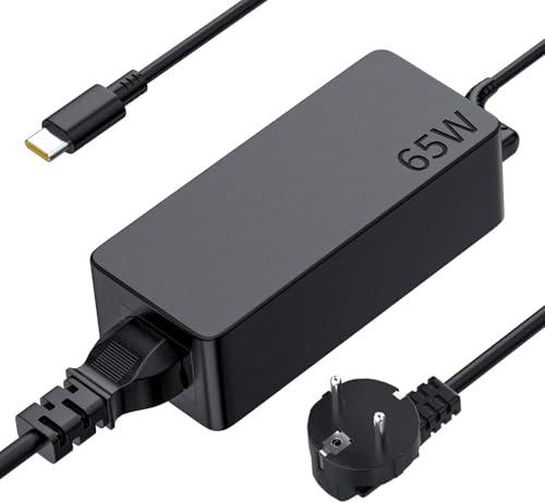 Cargador USB-C 65W para Lenovo ThinkPad X1 Carbon T14 T15 E14 E15 X13 L13 L14 L15 T480 T480s T490 T580 T590 E480 E490 E580 E590 X280 X380 L380 Yoga 720 730 C740 C940 Adaptador de Corriente Tipo C