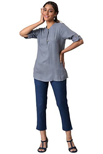 Image of Aurelia Women's Viscose Regular Fit Regular Kurta