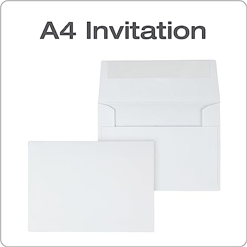 Columbian Invitation Self Seal Envelopes, 100/Box, 4 x 6 Inches for Photos & Cards, Release & Seal Peel and Seal Strip, A4, Square Flap, White (COLO228) by Columbian - Used condition - Image 2