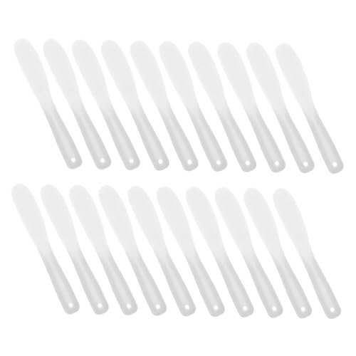 Baluue Mask Bowls for Facials 20pcs Silicone Makeup Spatulas Skincare Lotion Spoons Reusable Beauty Tools Facial Mask Applicators
