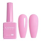 CANNI Pink Gel Nail Polish, 1Pcs Baby Pink Gel Polish Nude Color High Gloss Soak Off U V Nail Manicure Salon DIY