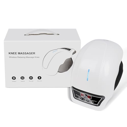 BIBIRE Massaggiatore per Ginocchio Senza Fili con 9 Riscaldamento e Vibrazione a Infrarossi, per Artrite, Gonfiore, Legamenti Stirati e Lesioni - 7