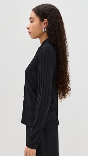 Vince Women's Rib Collared Button Up4