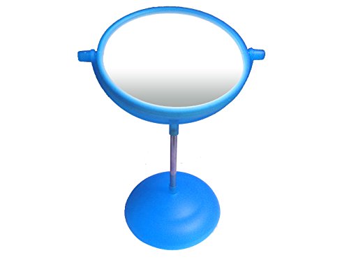 Care-Wert ® Kosmetikspiegel zweiseitig Ø 20,5cm Höhe 31,5cm (Blau) Cover