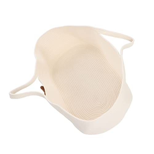 Caddy de Fraldas de Corda de Algodão Grande, Bolsa Portátil para Troca de Mesa e Carro, Ecológico, 1