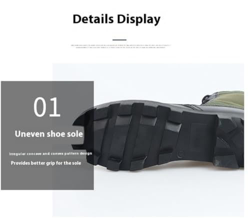 Vietnam Jungle Boots for Men Tactical Military Army All-Terrain Combat Boot Lightweight Waterproof Leather Outdoor Desert Mountain Climbing Hiking Camping Motorcycle Work Shoes Non-Slip Platform4