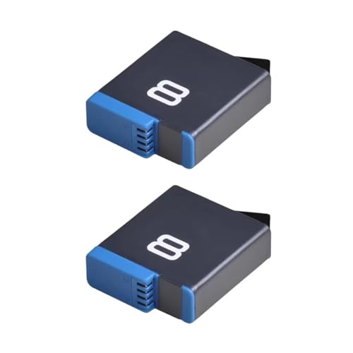 Batería De Litio, Compatible con GoPro Hero 8, Cámara De Acción, Compatible con GoPro 8 GoPro Hero 8, Batería Recargable De Iones De Litio Completamente Decodificada 2 Piezas