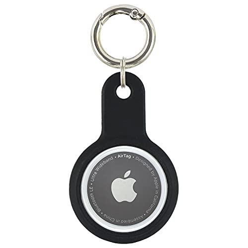 グルマンディーズ AirTag対応シリコンケース ブラック ATG-01BK