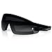 Bobster BW201C Wrap Around Goggles, Black Frame/Clear Lens