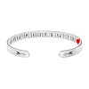 JoycuFF Bracelets for Women Funny Inspirational Gifts for Her Sister to Sister Jewelry Mantra Cuff Bangle