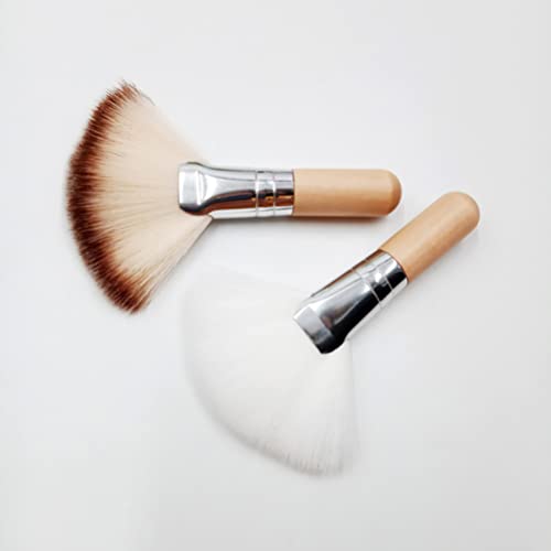 Lurrose Highlighters 4Pcs Fan Brush Fan Makeup Brush Soft Facial Brushes Highlighting Make Up Brush Cosmetic Tools For Powder Foundation Makeup Brushes #TOP6
