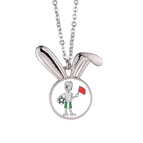 Collier drapeau chinois football nigérian lapin à offrir pour un anniversaire