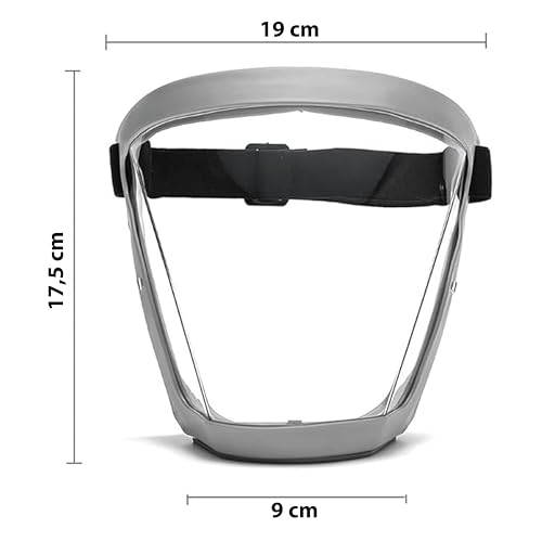 Máscara Protetor Facial Face Shield com filtro PM2.5 para resistente a respingo vento proteção rosto